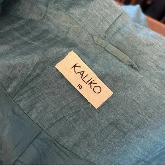 KALIKO suit set blazer and skirt linen  blend EU 36 - Picture 5 of 16